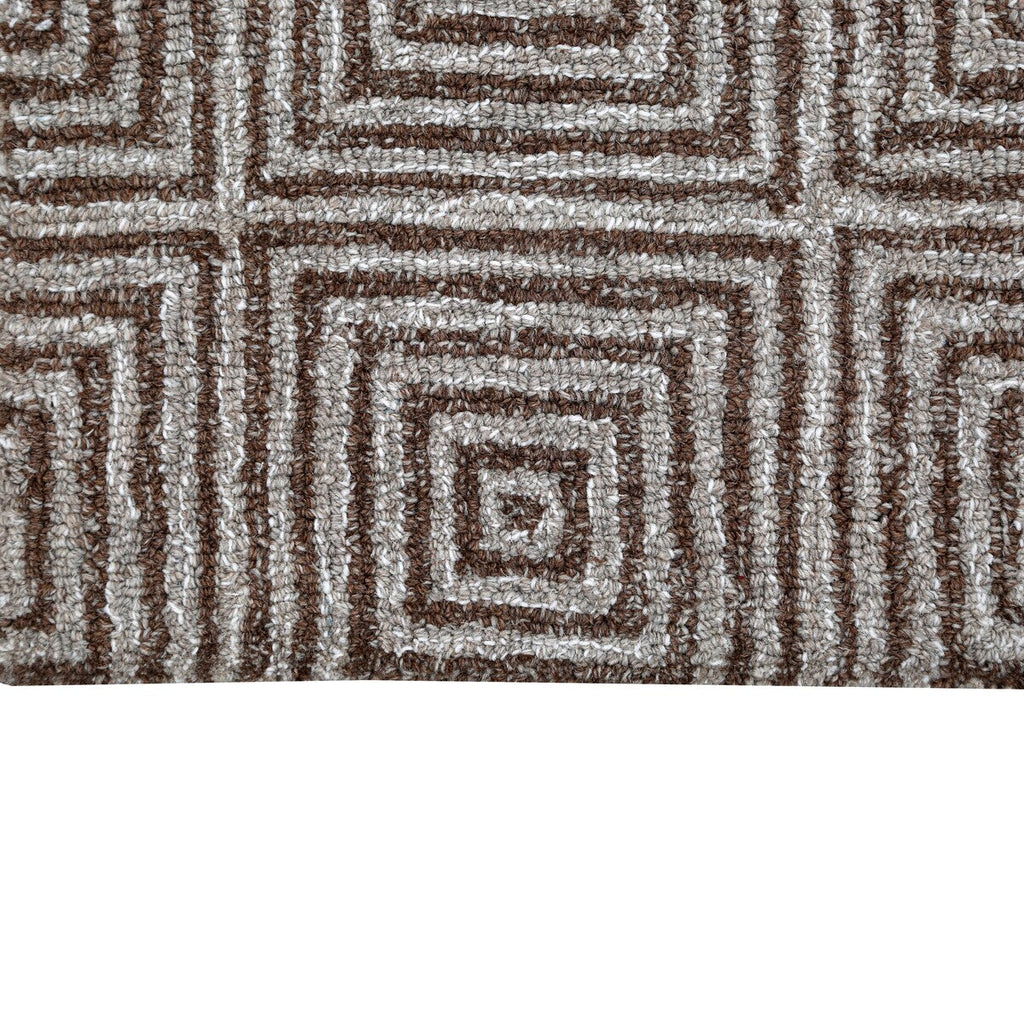 George Towne Living Sara Luxury Handmade Abstract Wool Sara Area Rug