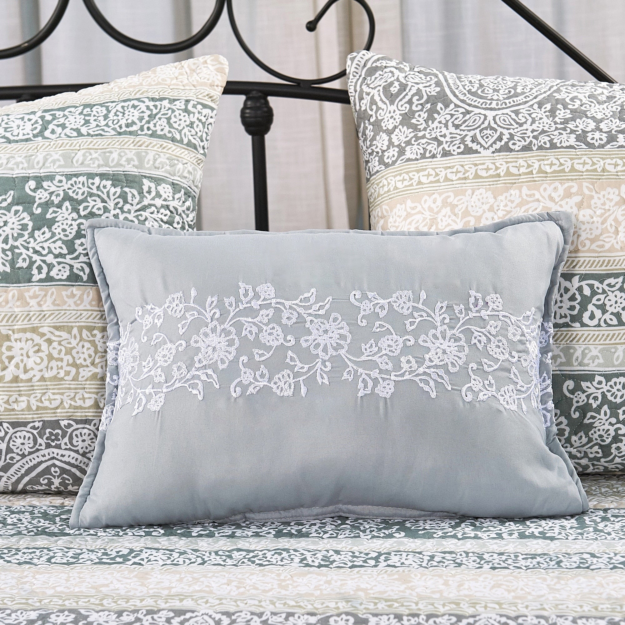 Serenta 6 Piece Cotton Blend Daybed Bedspread Coverlet Set - 75 x 39