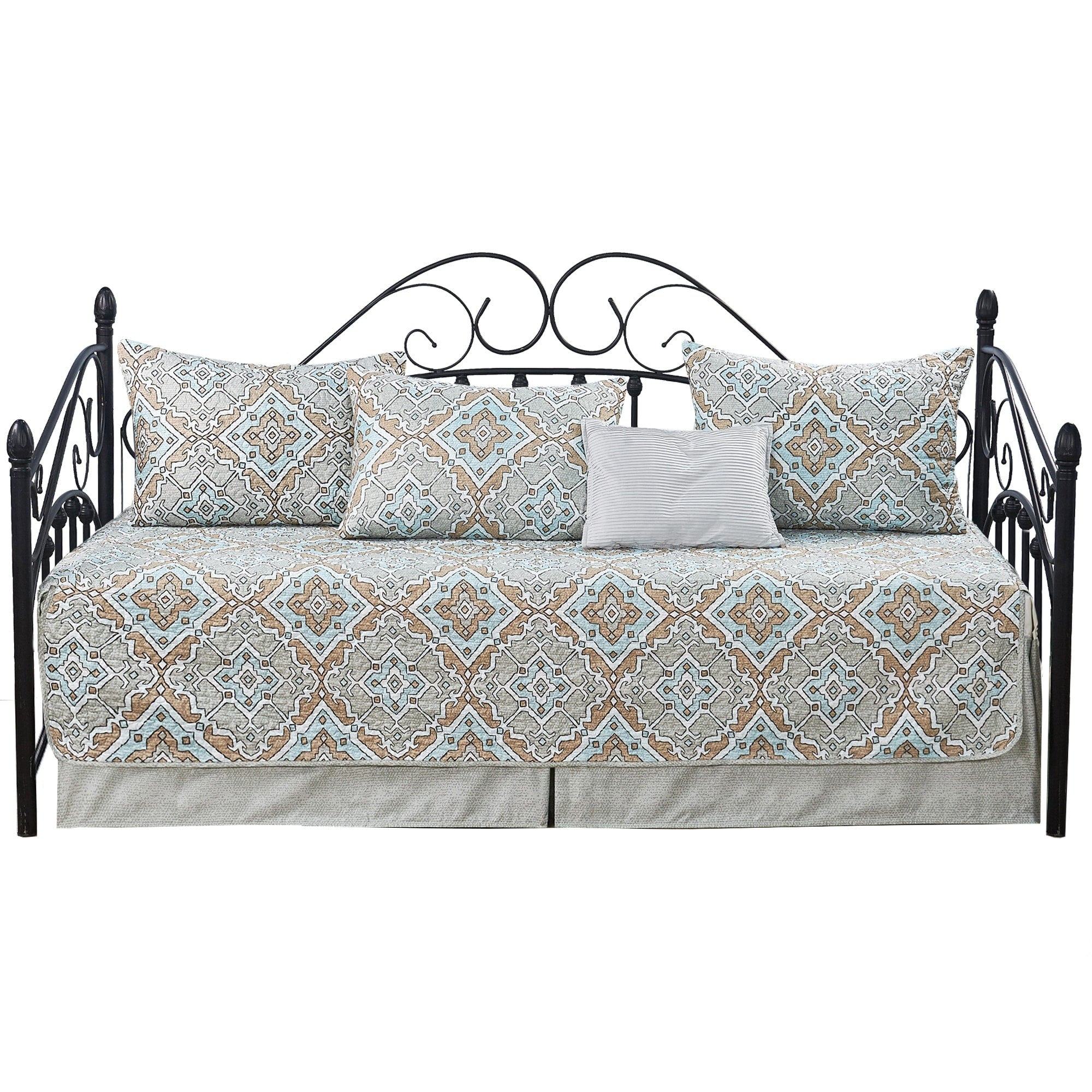 Serenta 6 Piece Cotton Blend Daybed Bedspread Coverlet Set - 75 x 39