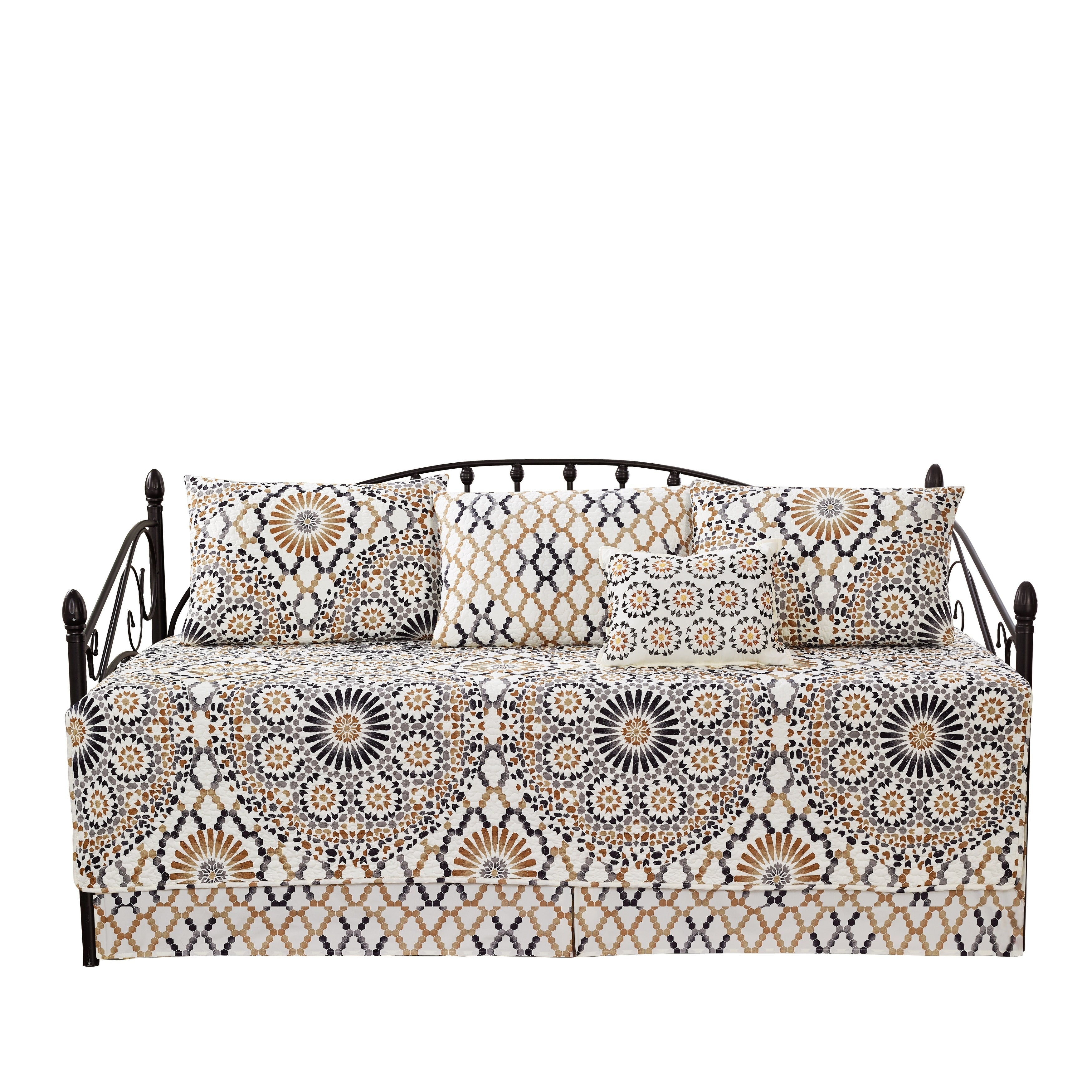 Serenta 6 Piece Cotton Blend Daybed Bedspread Coverlet Set - 75 x 39