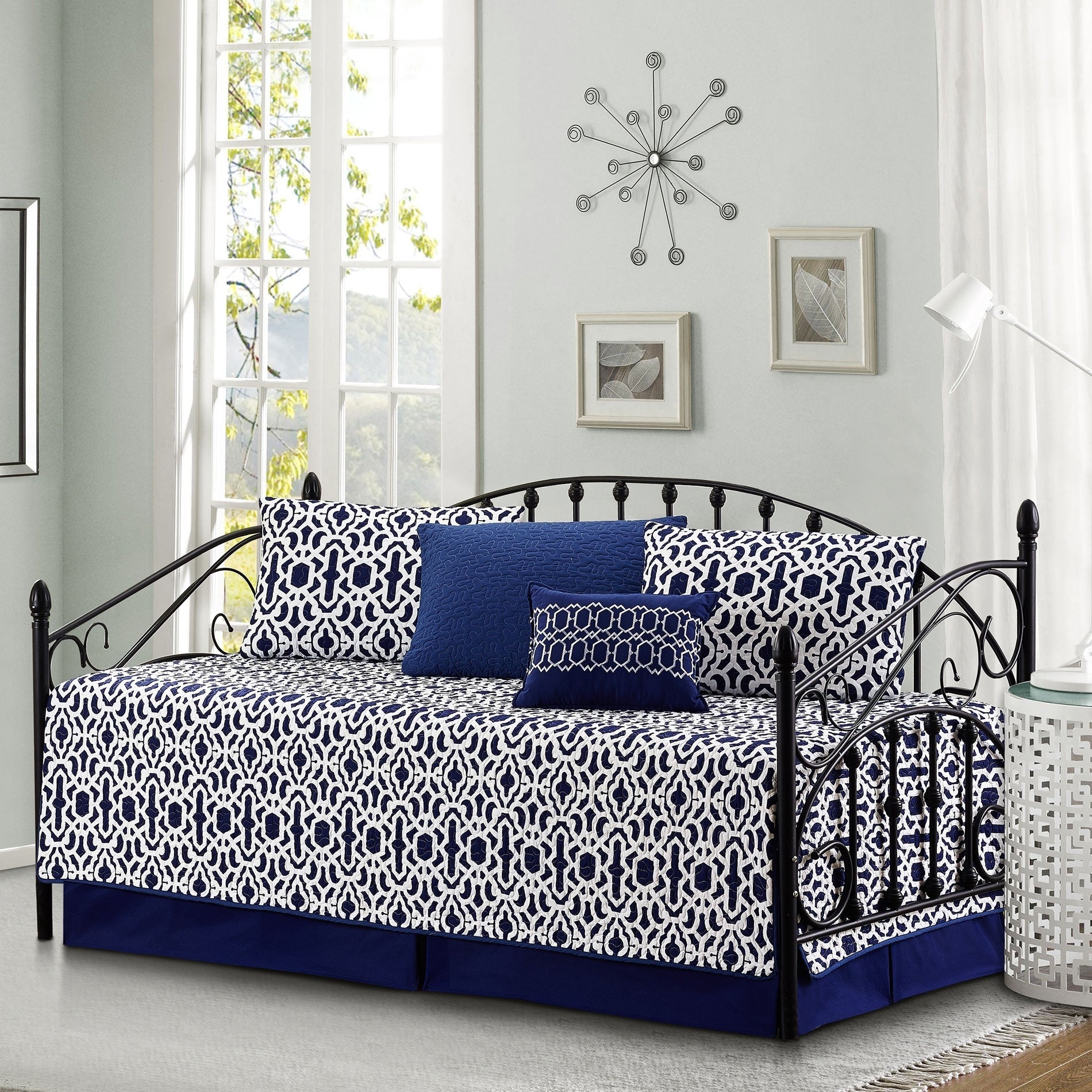 Serenta 6 Piece Cotton Blend Daybed Bedspread Coverlet Set - 75 x 39