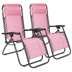 Homall Patio Zero Gravity Chair Lawn Lounge Chair with Pillow Set of 2
