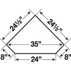 Shaker Corner Vanity 3 PC Set