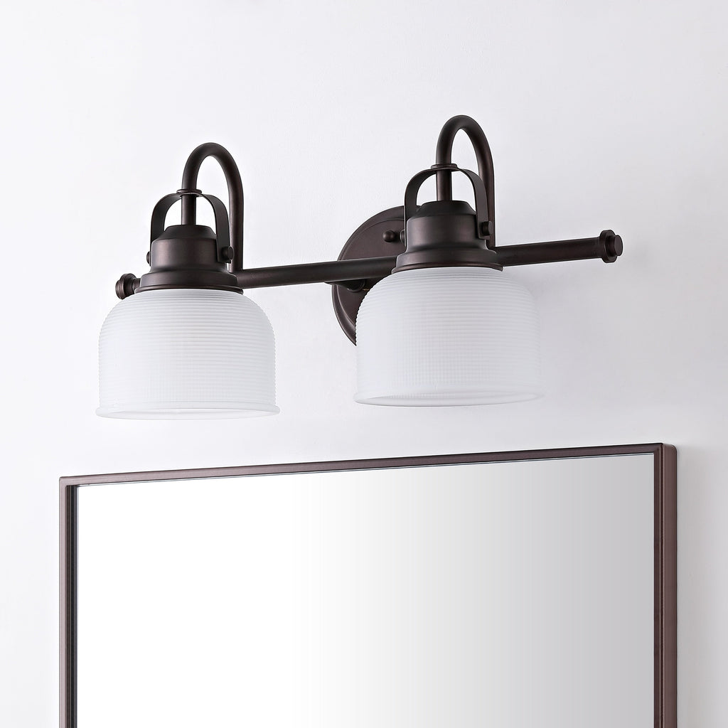 Shirley Metal/Glass LED Vanity Light, by JONATHAN Y