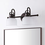 Shirley Metal/Glass LED Vanity Light, by JONATHAN Y
