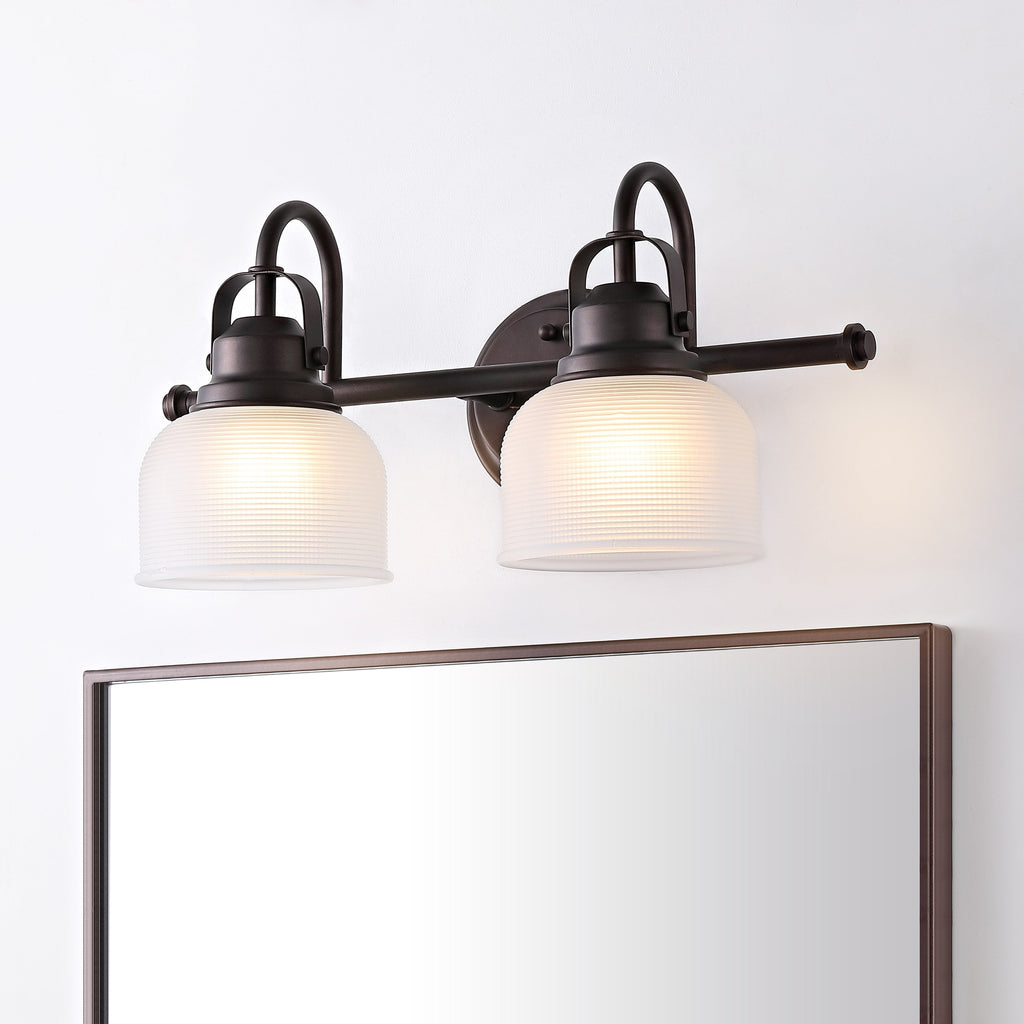 Shirley Metal/Glass LED Vanity Light, by JONATHAN Y