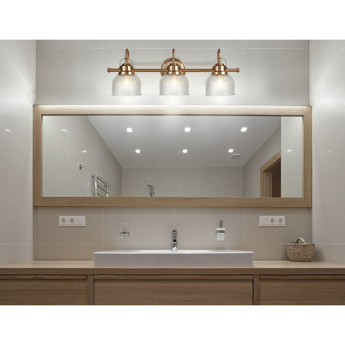 Shirley Metal/Glass LED Vanity Light, by JONATHAN Y