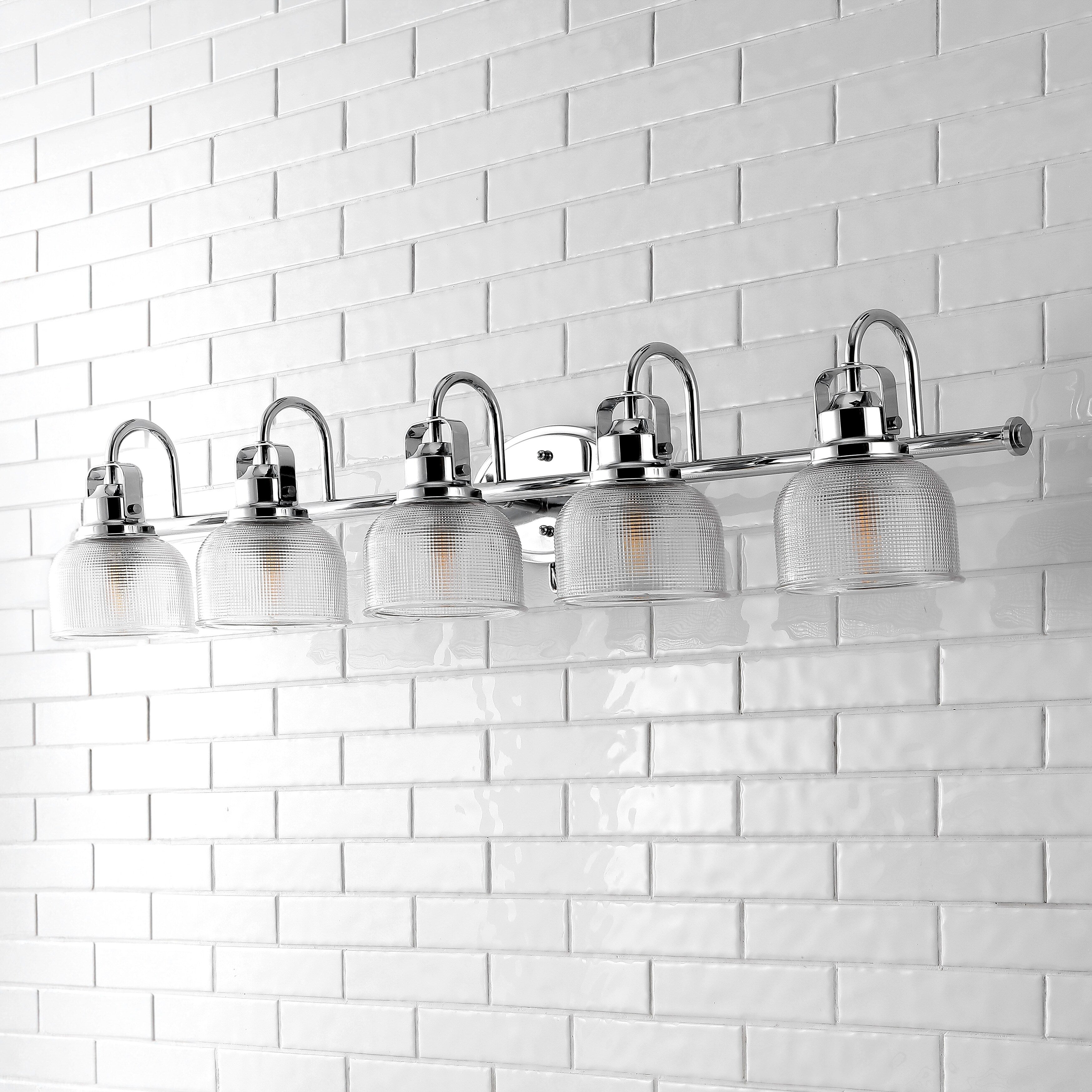 Shirley Metal/Glass LED Vanity Light, by JONATHAN Y