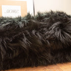 Silver Orchid Parrott Faux Fur Sheepskin Area Rug