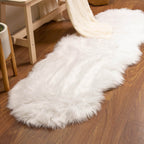 Silver Orchid Parrott Faux Fur Sheepskin Area Rug