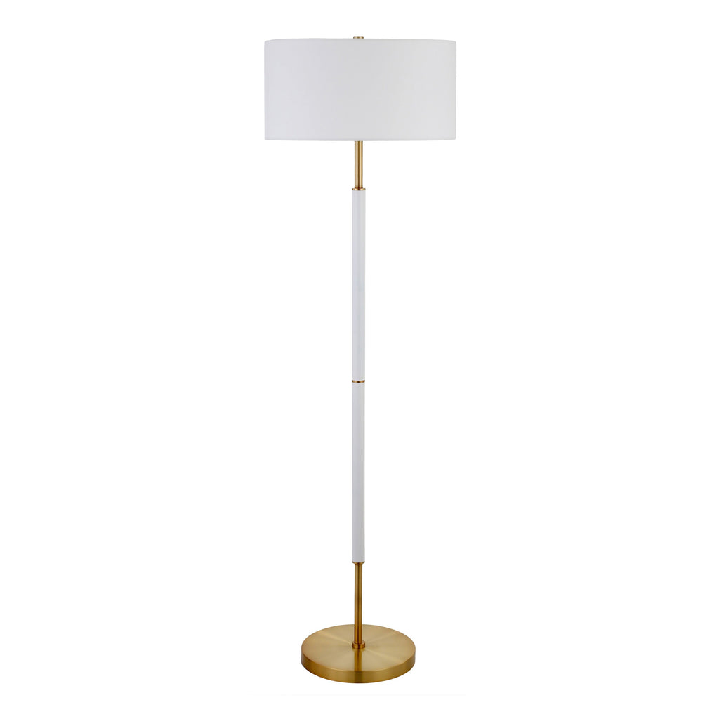 Simone 2-Light Floor Lamp with Fabric Shade