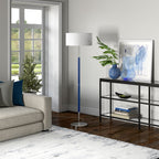 Simone 2-Light Floor Lamp with Fabric Shade