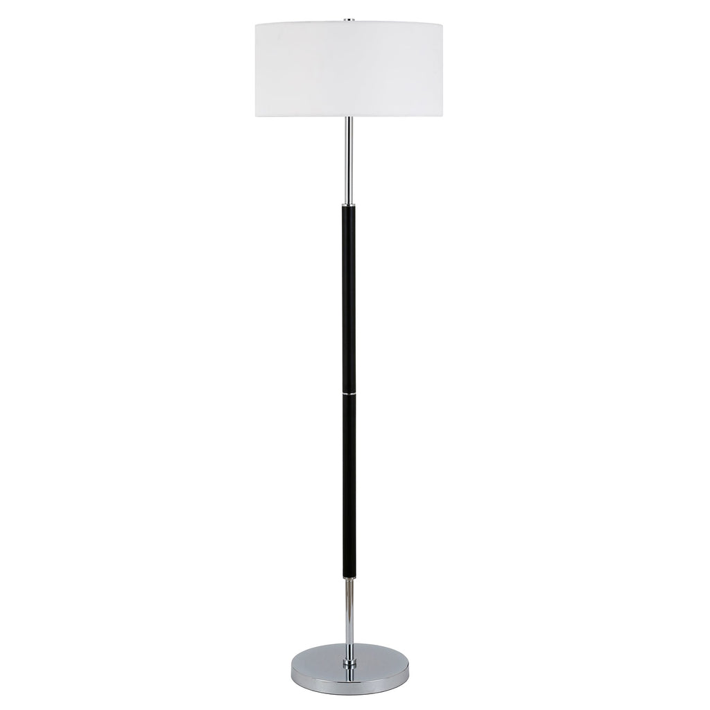 Simone 2-Light Floor Lamp with Fabric Shade