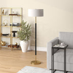 Simone 2-Light Floor Lamp with Fabric Shade