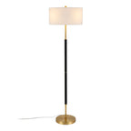 Simone 2-Light Floor Lamp with Fabric Shade