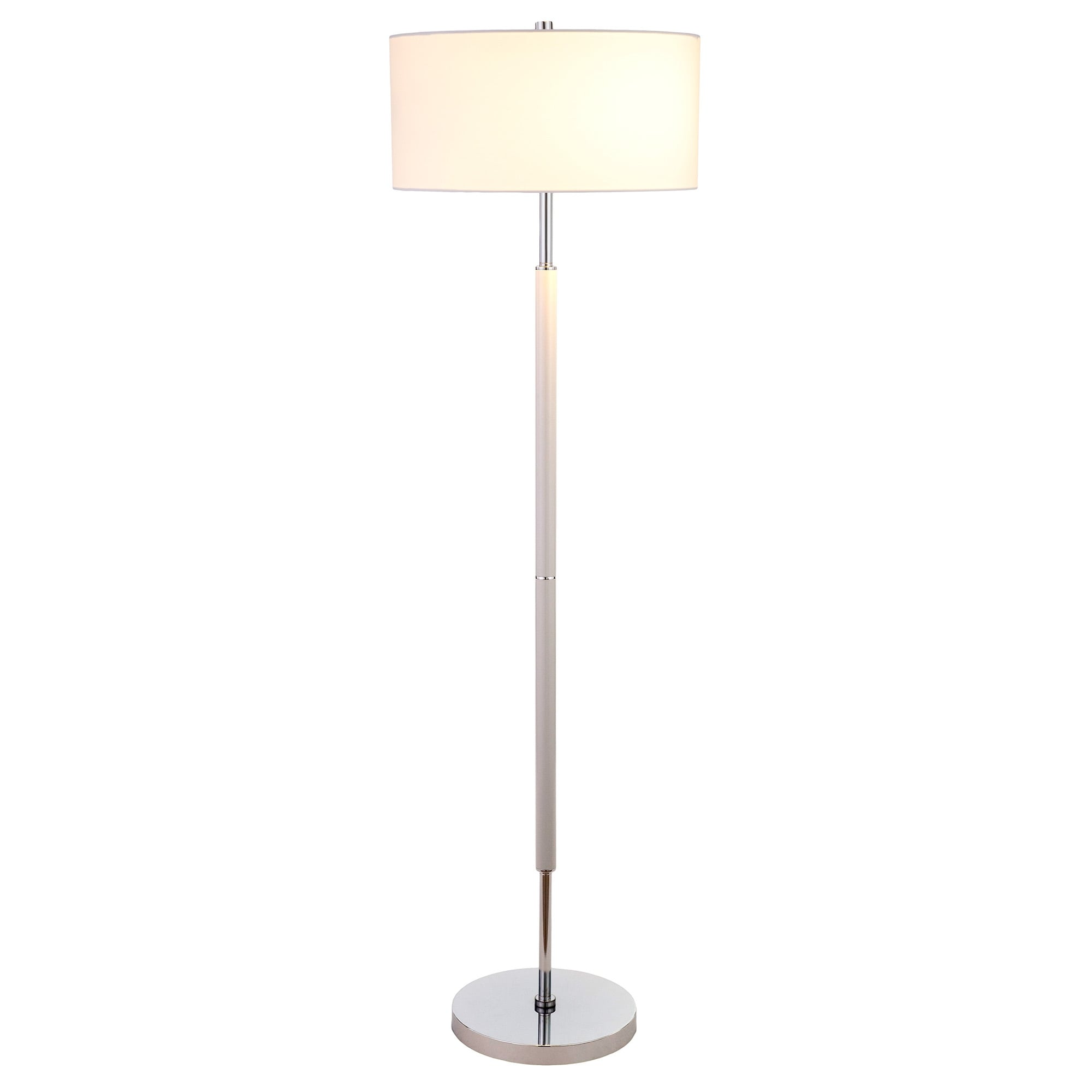 Simone 2-Light Floor Lamp with Fabric Shade
