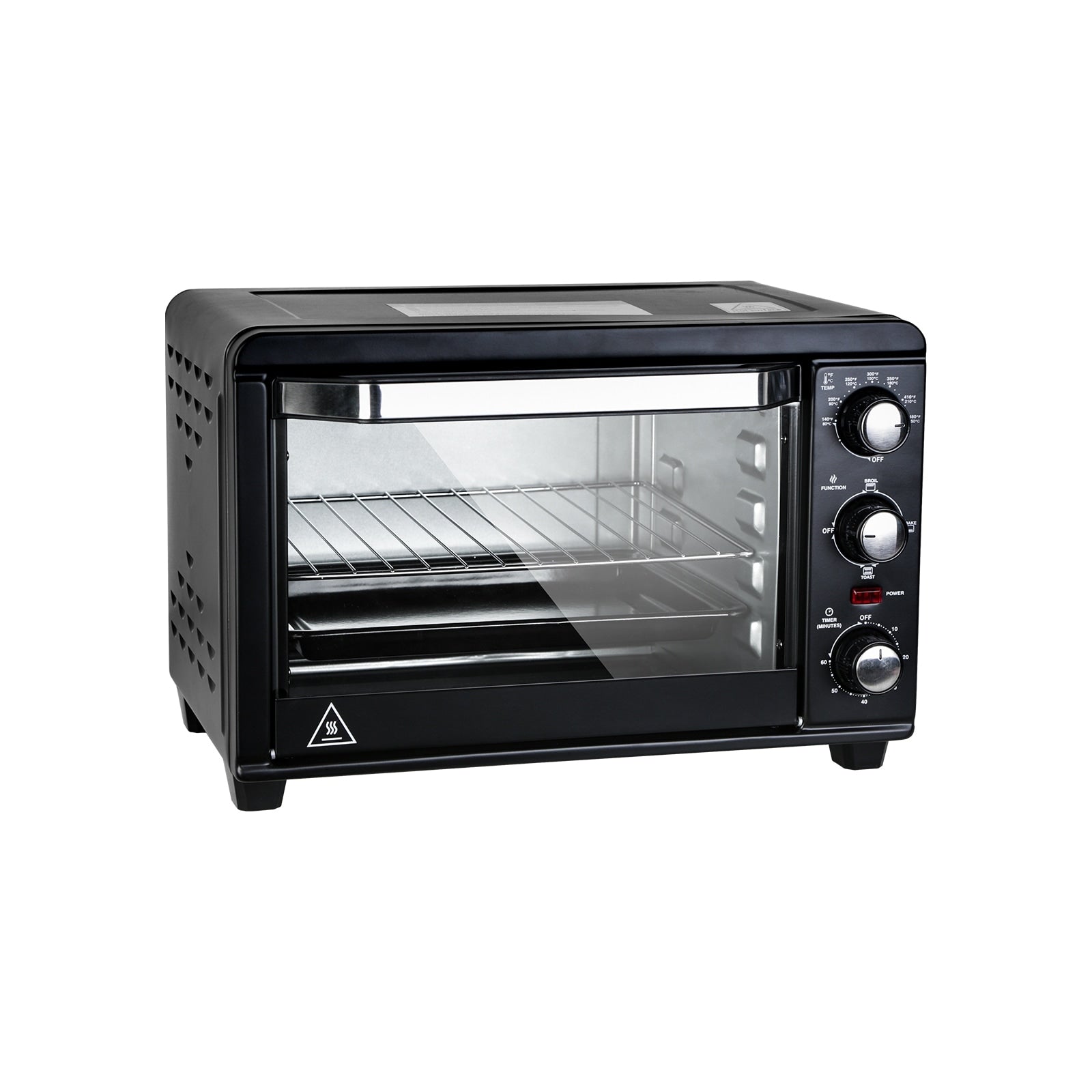 Simple Toaster Oven with 20Litres Capacity,Compact Size Countertop Toaster, Easy to Control with Timer-Bake-Broil-Toast Setting