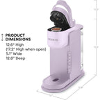 Single Serve K-Cup Coffee Maker, 3 Brew Sizes, Strong Brew, 42oz Reservoir, Lavender