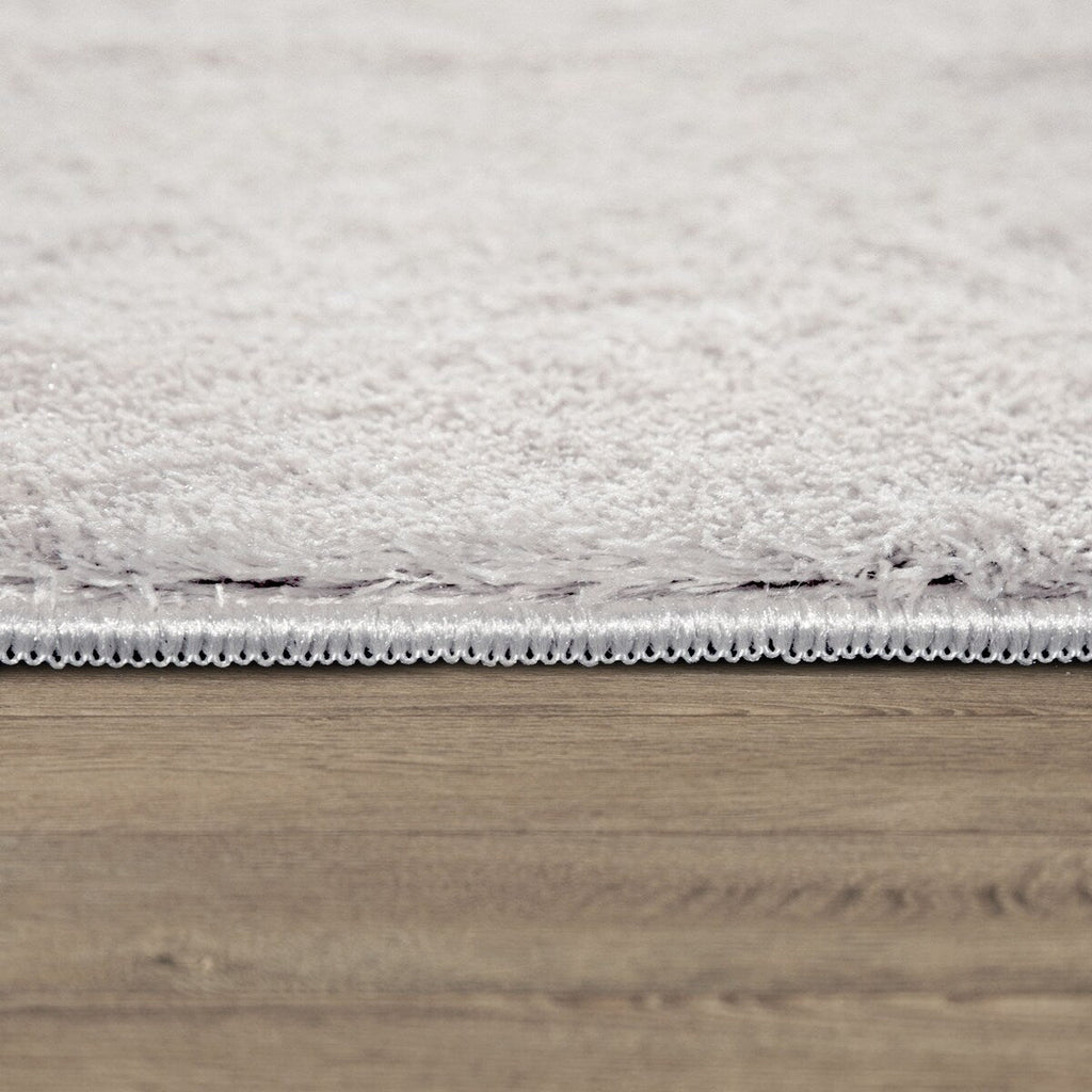 Soft Washable Area Rug with Anti-Slip Backing in solid Colors