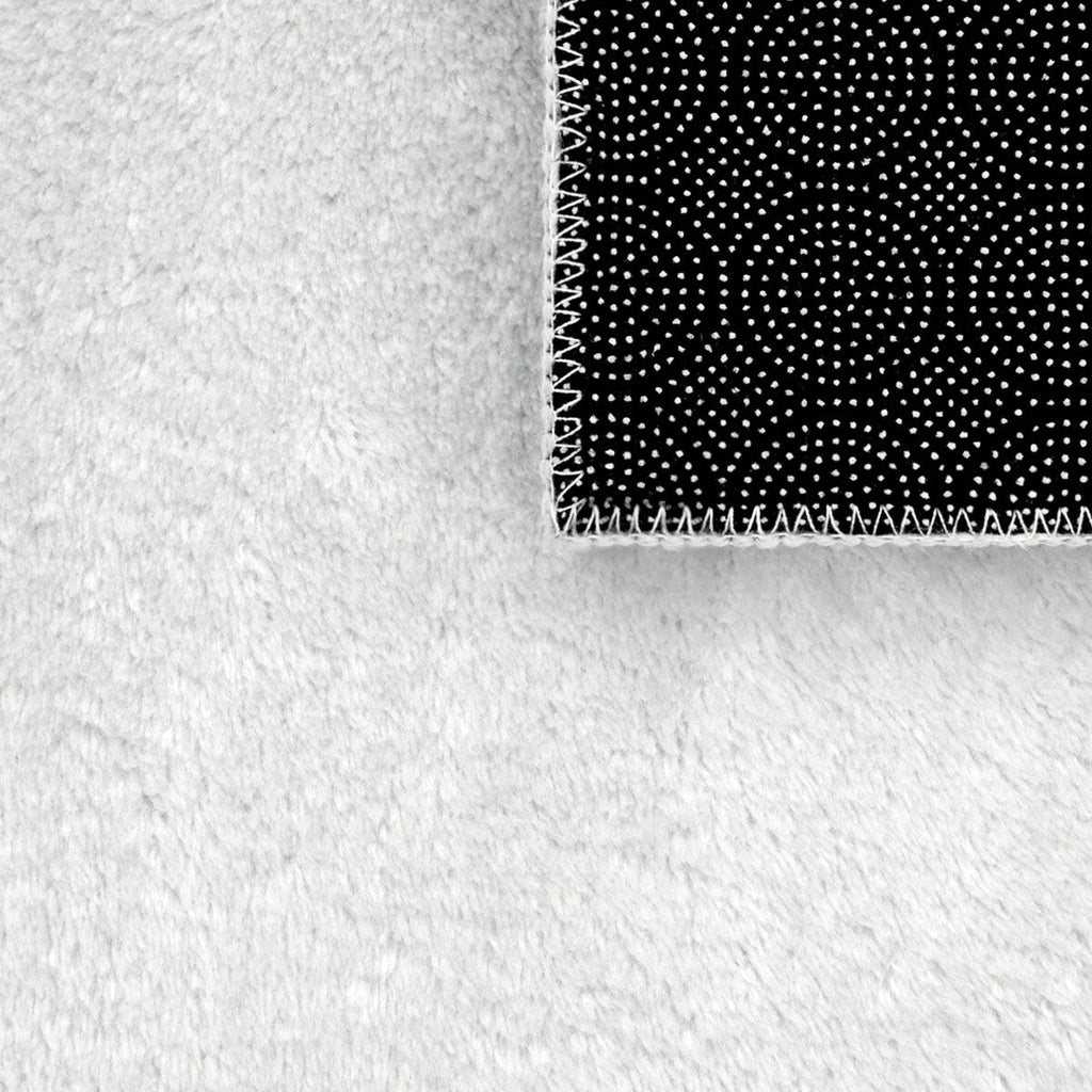 Soft Washable Area Rug with Anti-Slip Backing in solid Colors