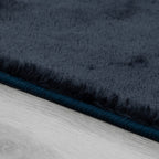 Soft Washable Area Rug with Anti-Slip Backing in solid Colors