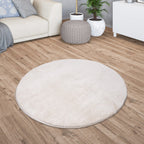 Soft Washable Area Rug with Anti-Slip Backing in solid Colors