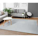 Soft Washable Area Rug with Anti-Slip Backing in solid Colors