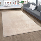 Soft Washable Area Rug with Anti-Slip Backing in solid Colors
