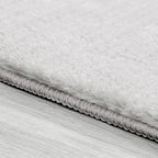 Soft Washable Area Rug with Anti-Slip Backing in solid Colors