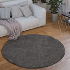 Soft Washable Area Rug with Anti-Slip Backing in solid Colors