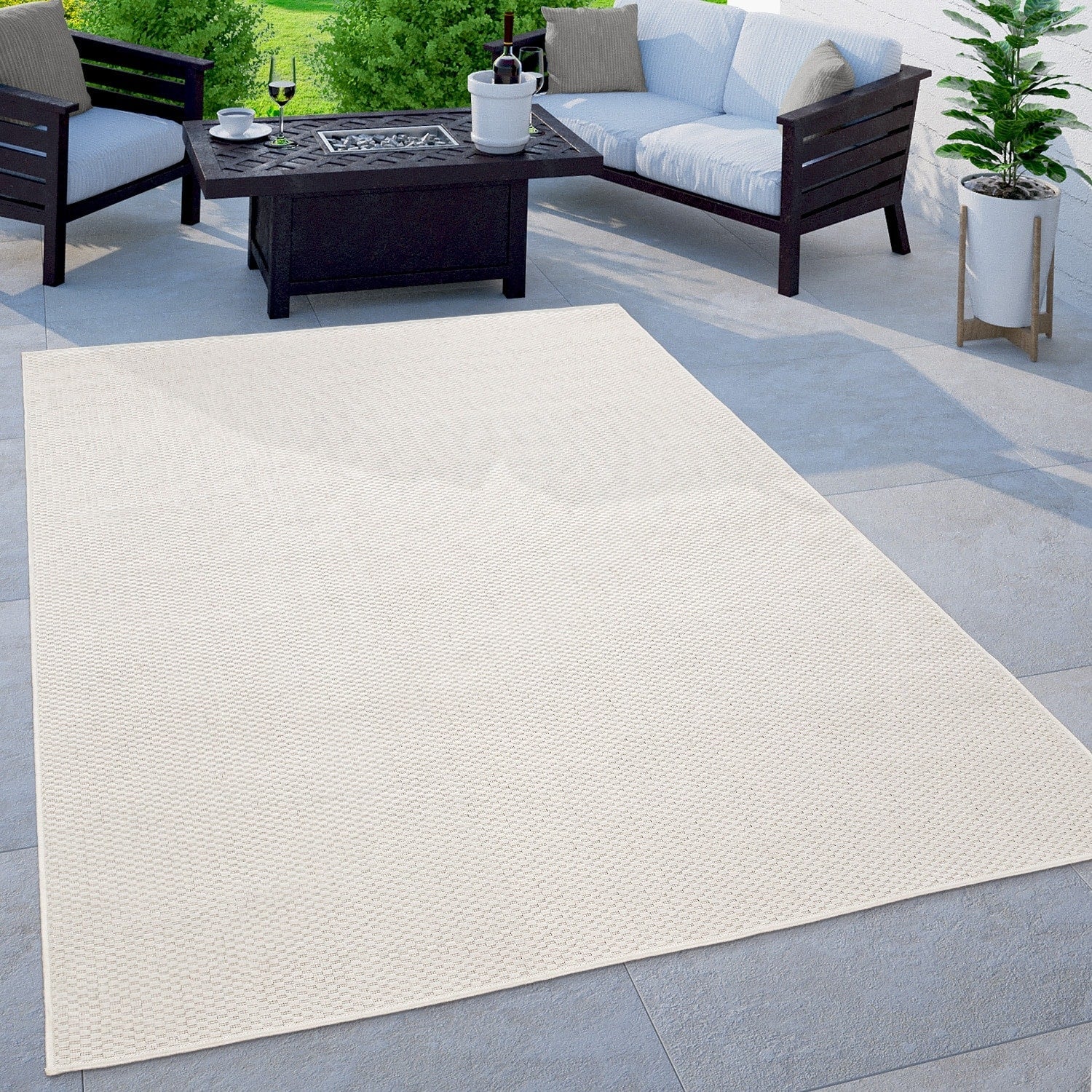 Variegated Waterproof Outdoor Rug for Patio