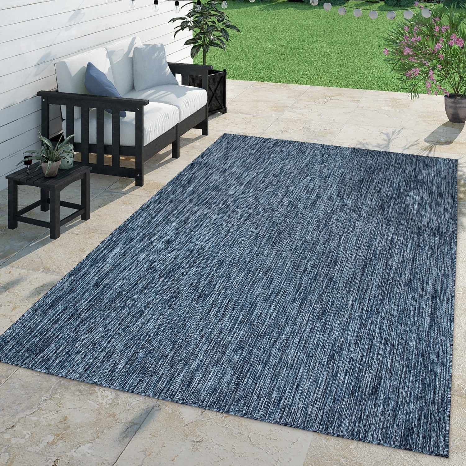 Variegated Waterproof Outdoor Rug for Patio