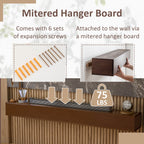 Solid Pine Wall Mounted Fireplace Mantel Floating Shelf