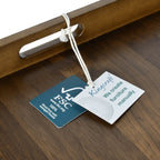 KINWELL Square Black Walnut Wood Serving Tray Ottoman Tray with Handles