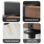 Starsky 2/3/4-Light Modern Farmhouse Dimmable Bathroom Glass Vanity Light with Clear Cylinder Shade