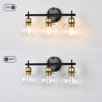 Starsky 4-Lights Modern Dimmable Bathroom Vanity Light with Globe Glass Shade