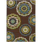 Vista Home Catalina Floral Medallions Indoor/ Outdoor Area Rug--
