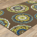 Vista Home Catalina Floral Medallions Indoor/ Outdoor Area Rug--