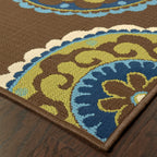 Vista Home Catalina Floral Medallions Indoor/ Outdoor Area Rug--