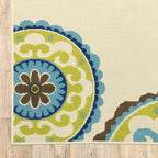 Vista Home Catalina Floral Medallions Indoor/ Outdoor Area Rug--