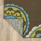 Vista Home Catalina Floral Medallions Indoor/ Outdoor Area Rug--