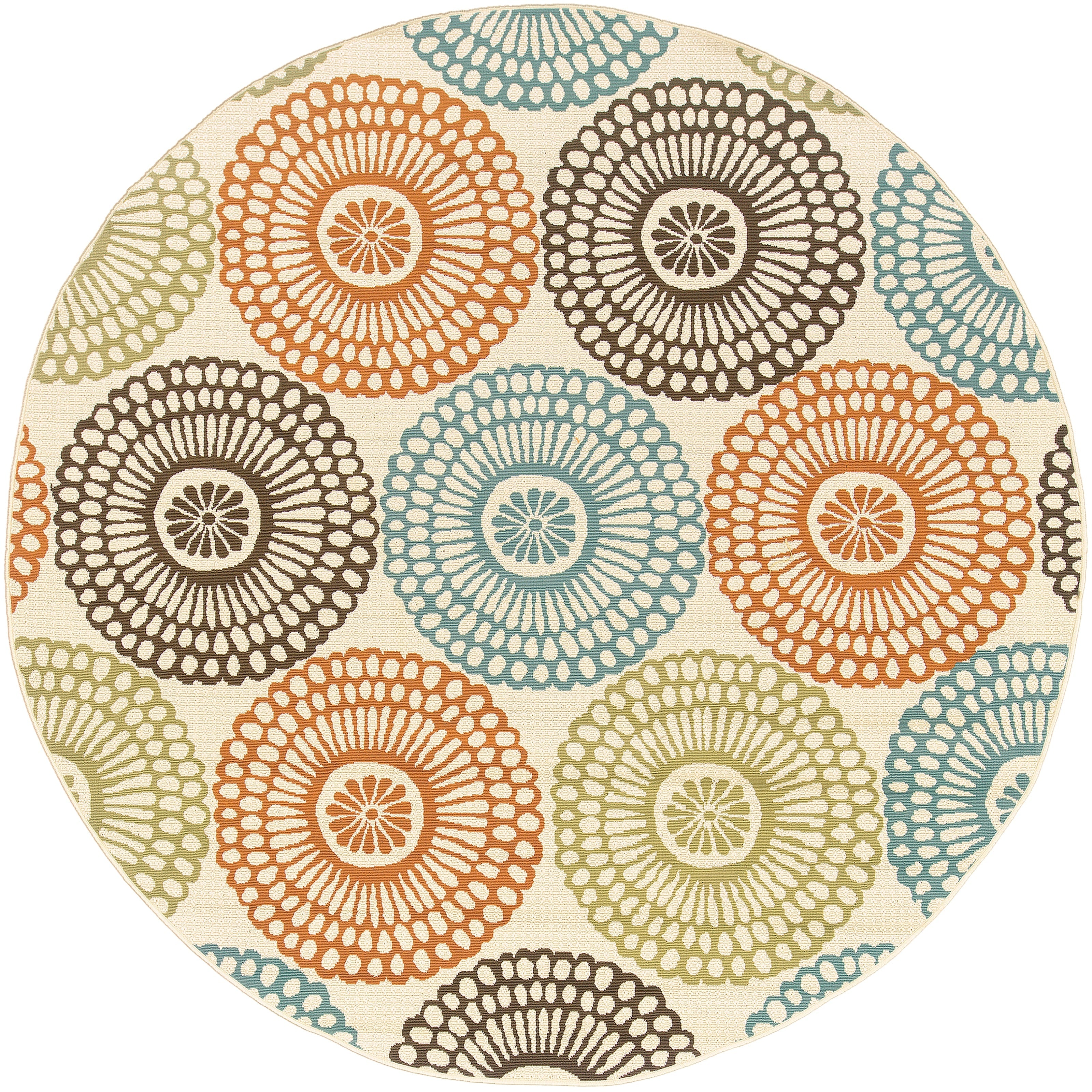 Vista Home Malta Medallions Multi-colored Indoor-Outdoor Rug