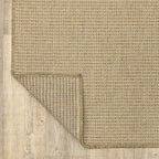 Style Haven Veranda Light Brown Solid Textured Indoor-Outdoor Area Rug