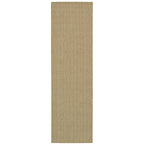 Style Haven Veranda Light Brown Solid Textured Indoor-Outdoor Area Rug