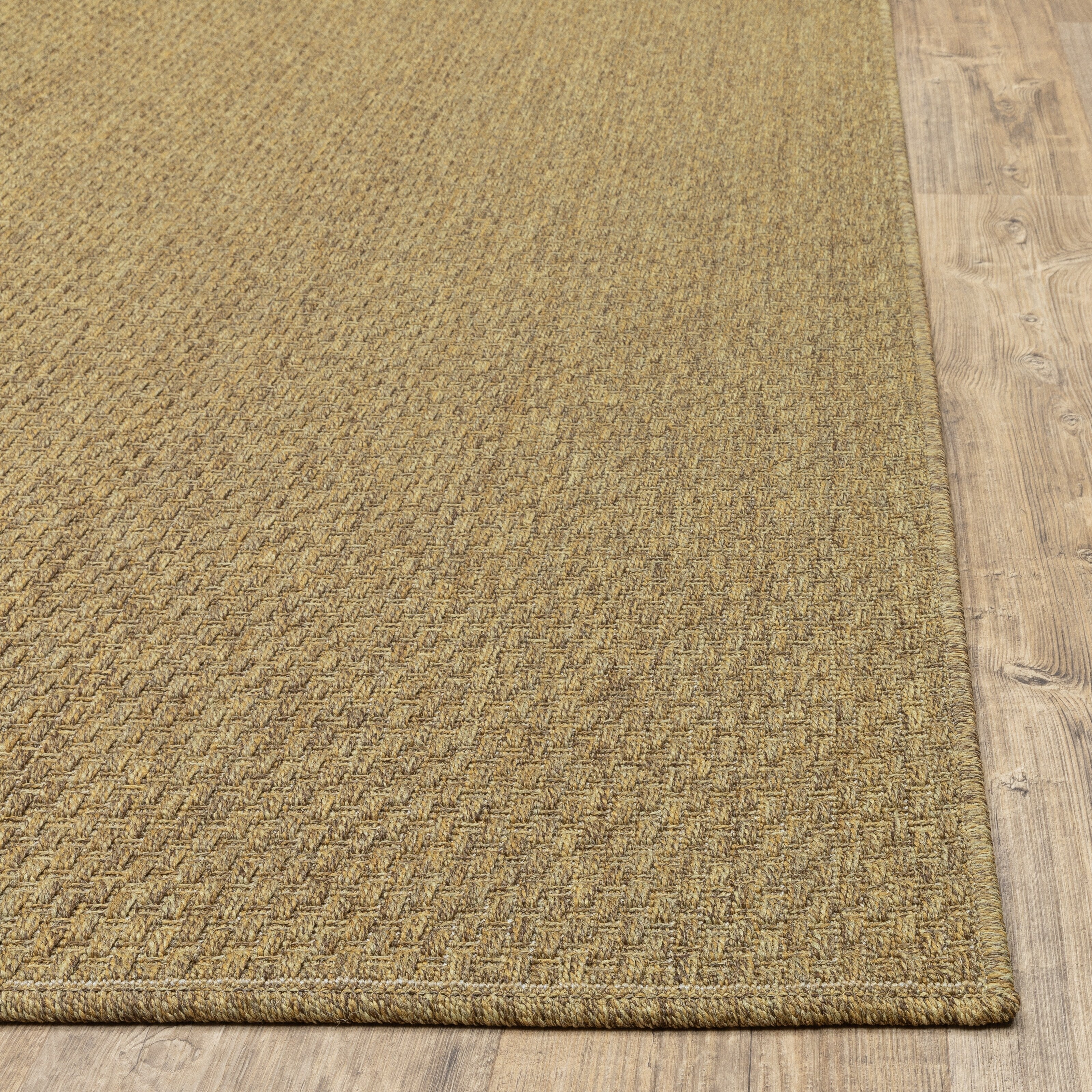 Style Haven Veranda Tonal Woven Basket Weave Indoor-Outdoor Rug