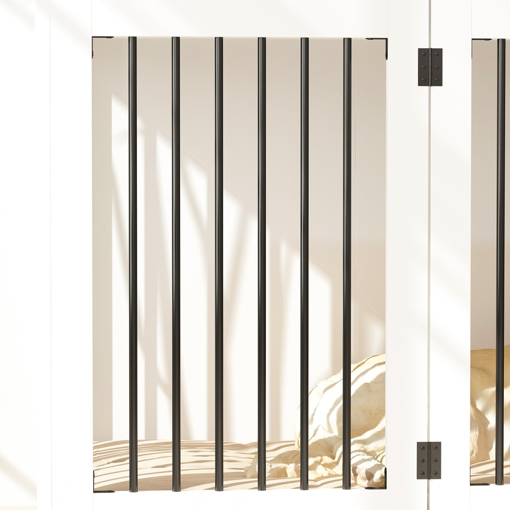 Stylish Wooden Dog Crate Furniture with Storage, 3 Drawers