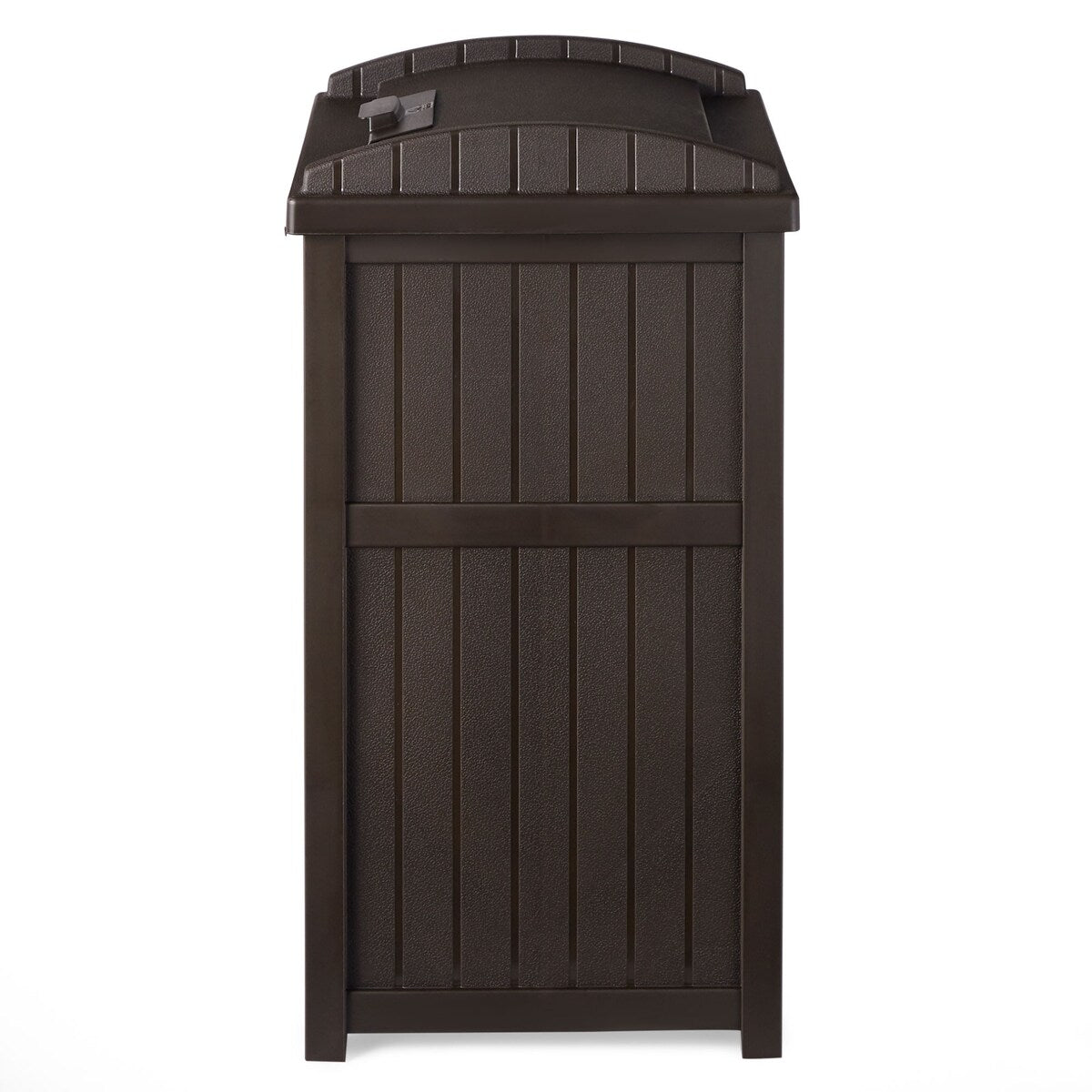 Suncast 30 Gallon Hideaway Trash Waste Bins for Outdoor, Cyberspace