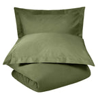 Superior 300-Thread Count Cotton Percale Duvet Cover Set