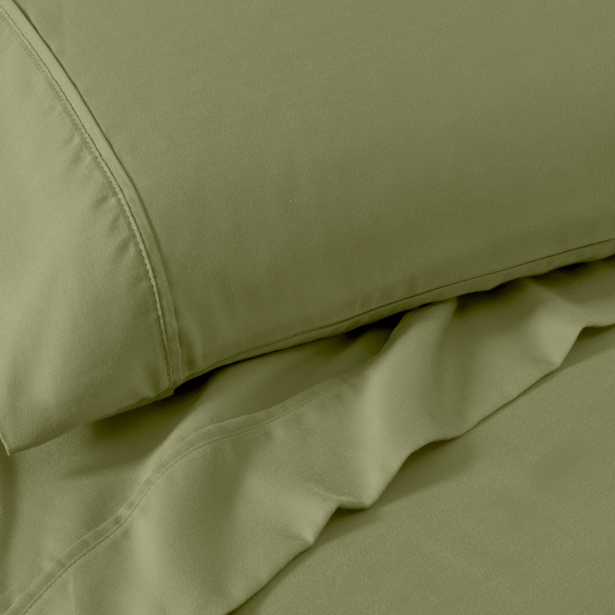 Superior Cotton Blend 1200 Thread Count Solid Deep Pocket Bed Sheet Set