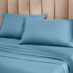 Superior Cotton Blend 1200 Thread Count Solid Deep Pocket Bed Sheet Set